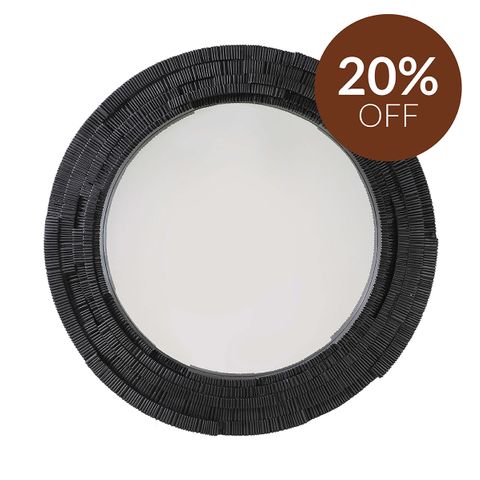 Dunbar Wall Mirror - Round Black