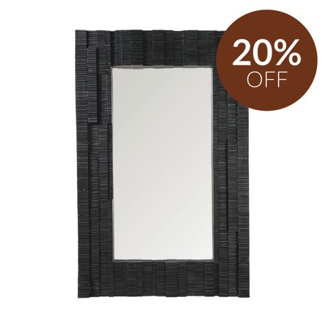 Dunbar Wall Mirror - Rectangle Black