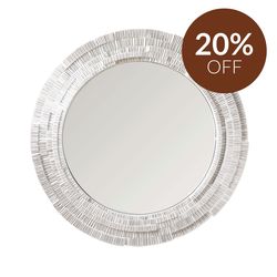 Dunbar Wall Mirror - Round White
