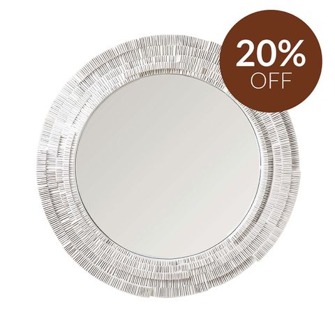Dunbar Wall Mirror - Round White