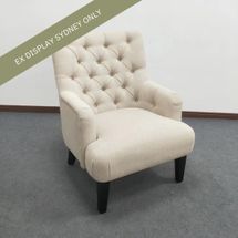 Garbo Arm Chair  - Natural - OUTLET NSW