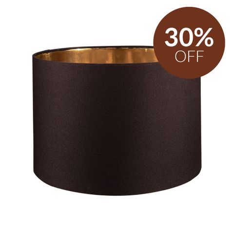 Paola Table Drum Shade - Black