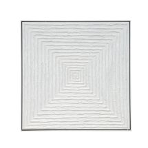 White Vortex Oil on Canvas Painting - Medium