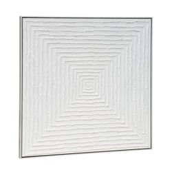 White Vortex Oil on Canvas Painting - Medium