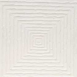 White Vortex Oil on Canvas Painting - Medium