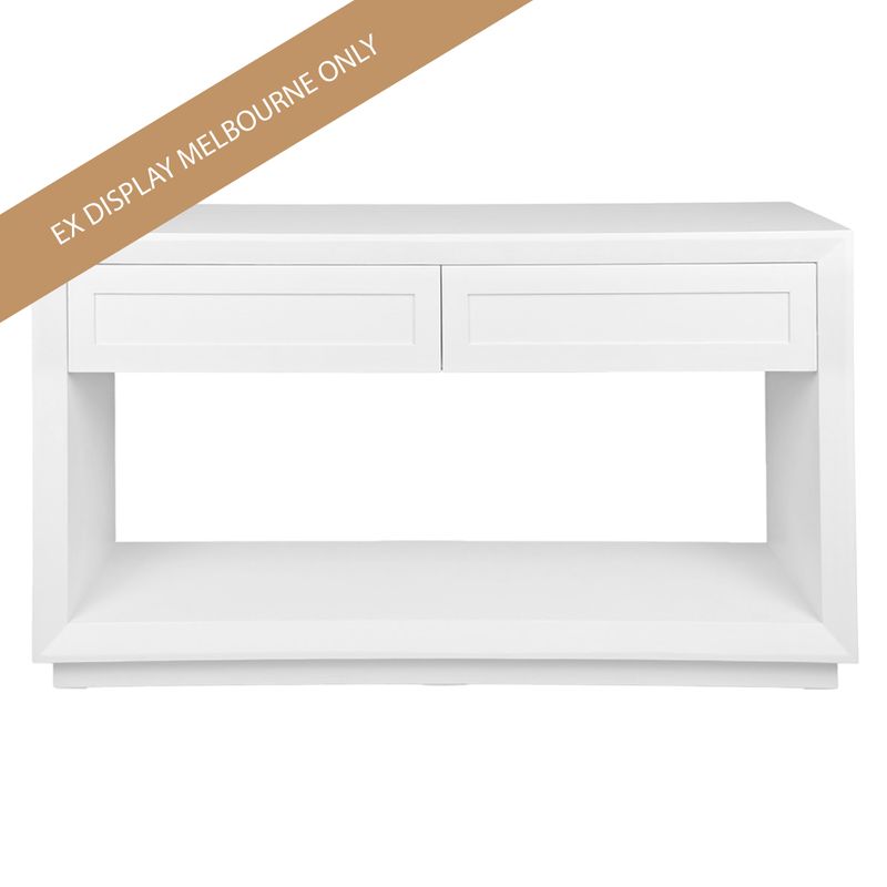 Balmain Console Table - Large White - OUTLET NSW