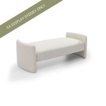 Valentin Bench Ottoman - Natural Linen - OUTLET NSW