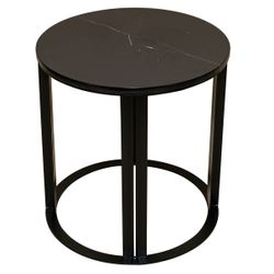 Bowie Marble Side Table - Black