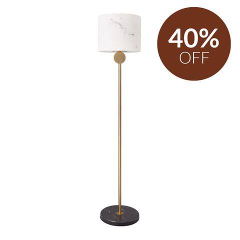 Saratoga Floor Lamp - Brass