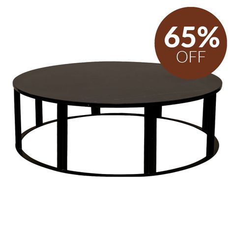 Bowie Marble Coffee Table - Large Black