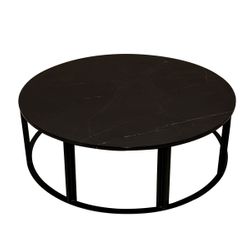 Bowie Marble Coffee Table - Medium Black
