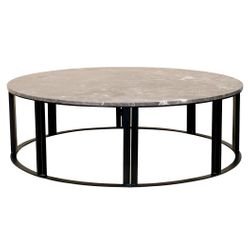 Bowie Marble Coffee Table - Medium Grey