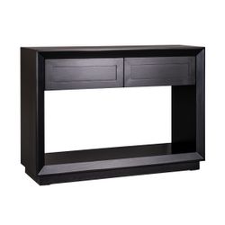 Balmain Oak Console Table - Small Black