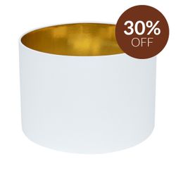 Paola Table Drum Shade - White