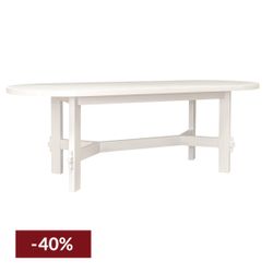 Noho Oval Dining Table - 2.2m White