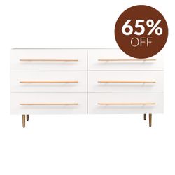 Retreat 6 Drawer Chest - White