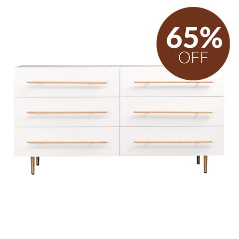 Retreat 6 Drawer Chest - White