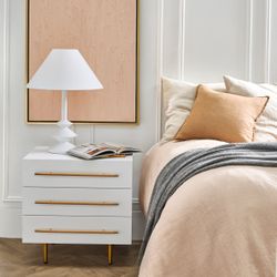 Retreat Bedside Table - White - OUTLET NSW & VIC