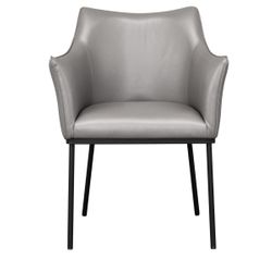 Alpha Dining Chair - Charcoal Vegan Leather