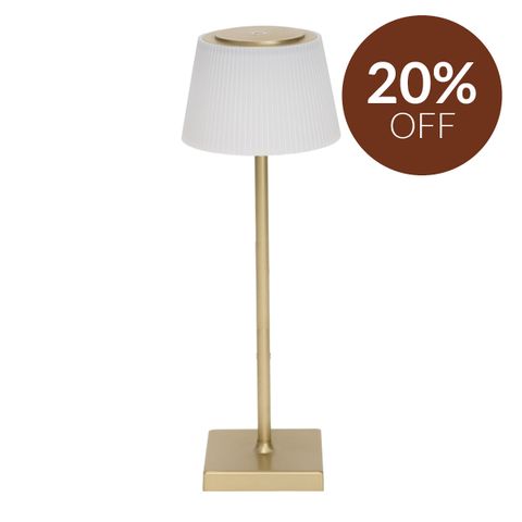 Tate Rechargeable Touch Lamp - Gold