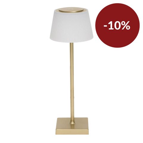 Tate Rechargeable Touch Lamp - Gold