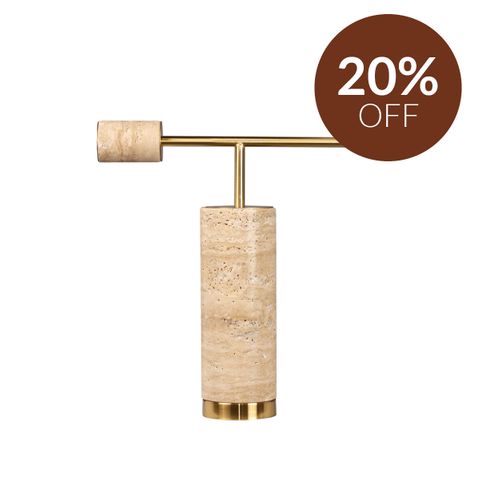 Zamora Travertine Table Lamp