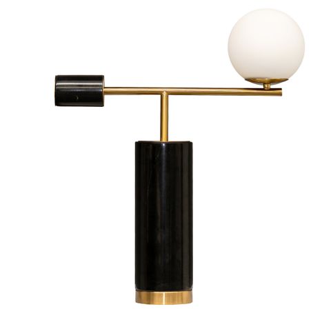 Zamora Marble Table Lamp - Black