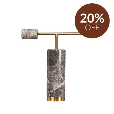 Zamora Marble Table Lamp - Grey
