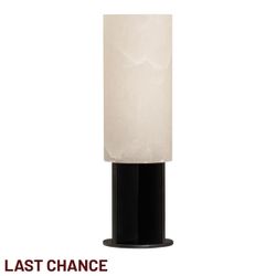 Samara Alabaster Table Lamp - Black