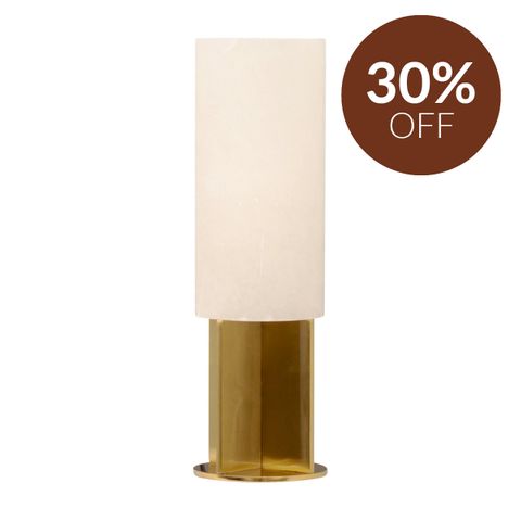 Samara Alabaster Table Lamp - Brass