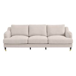 Aerin 3 Seater Sofa - Natural Linen