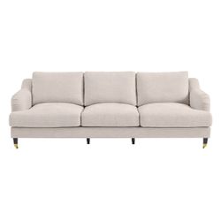 Aerin 3 Seater Sofa - Natural Linen