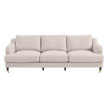 Aerin 3 Seater Sofa - Natural Linen