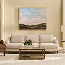 Aerin 3 Seater Sofa - Natural Linen