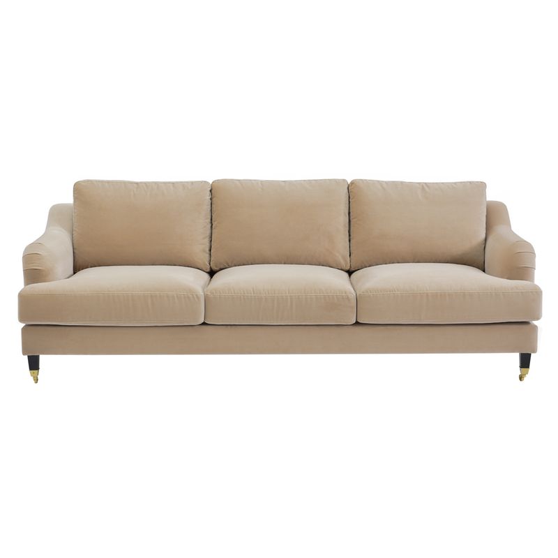 Aerin 3 Seater Sofa - Taupe Velvet