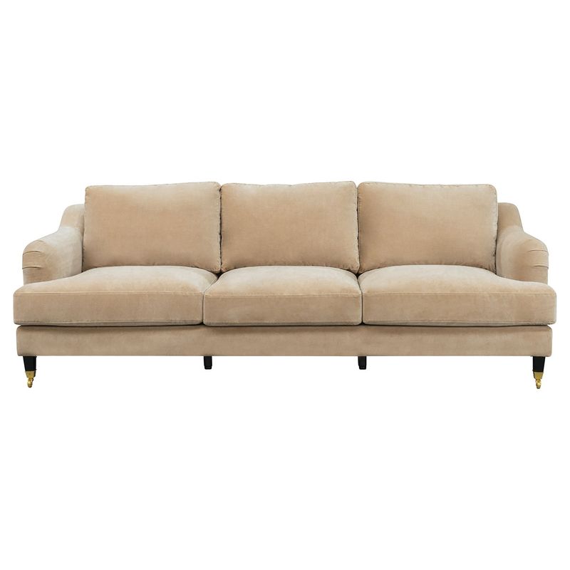 Aerin 3 Seater Sofa - Taupe Velvet