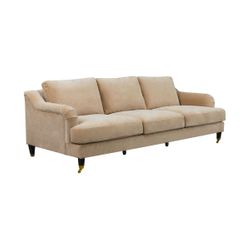 Aerin 3 Seater Sofa - Taupe Velvet