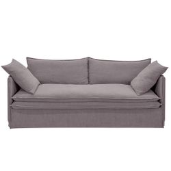 Palm Beach 3 Seater Slip Cover Sofa - Slate Grey Linen