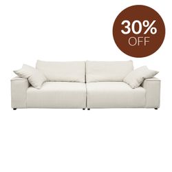 Midtown 4 Seater Sofa - Natural Linen