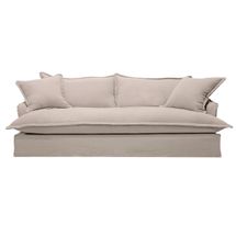 Hayman 3 Seater Slip Cover Sofa - Natural Linen