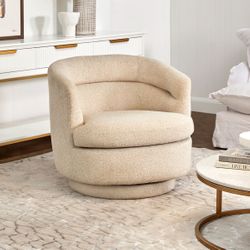 Holly Swivel Arm Chair - Natural