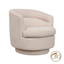 Holly Swivel Arm Chair - Natural