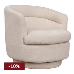 Holly Swivel Arm Chair - Natural