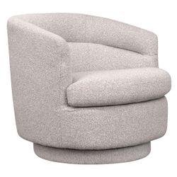 Holly Swivel Arm Chair - Warm Grey