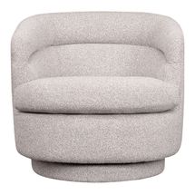 Holly Swivel Arm Chair - Warm Grey