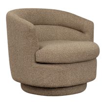 Holly Swivel Arm Chair - Cocoa Mocha