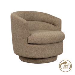 Holly Swivel Arm Chair - Cocoa Mocha