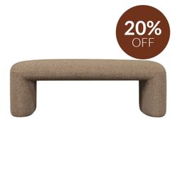 Piper Bench Ottoman - Cocoa Mocha