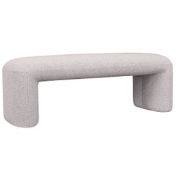 Piper Bench Ottoman - Warm Grey