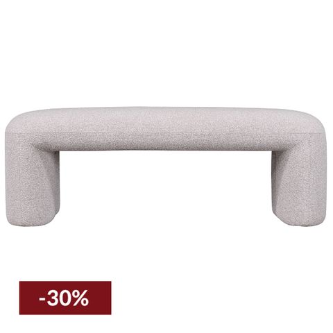 Piper Bench Ottoman - Warm Grey